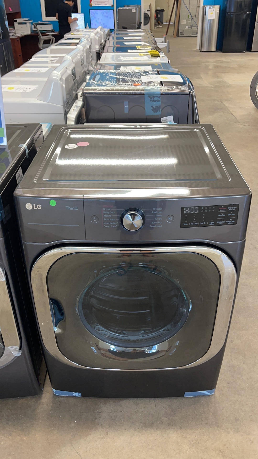 LG 5.2 cu. ft. Mega Capacity Front Load Washer and 9.0 cu. ft. Mega  Capacity ELECTRIC Dryer with Built-In Intelligence