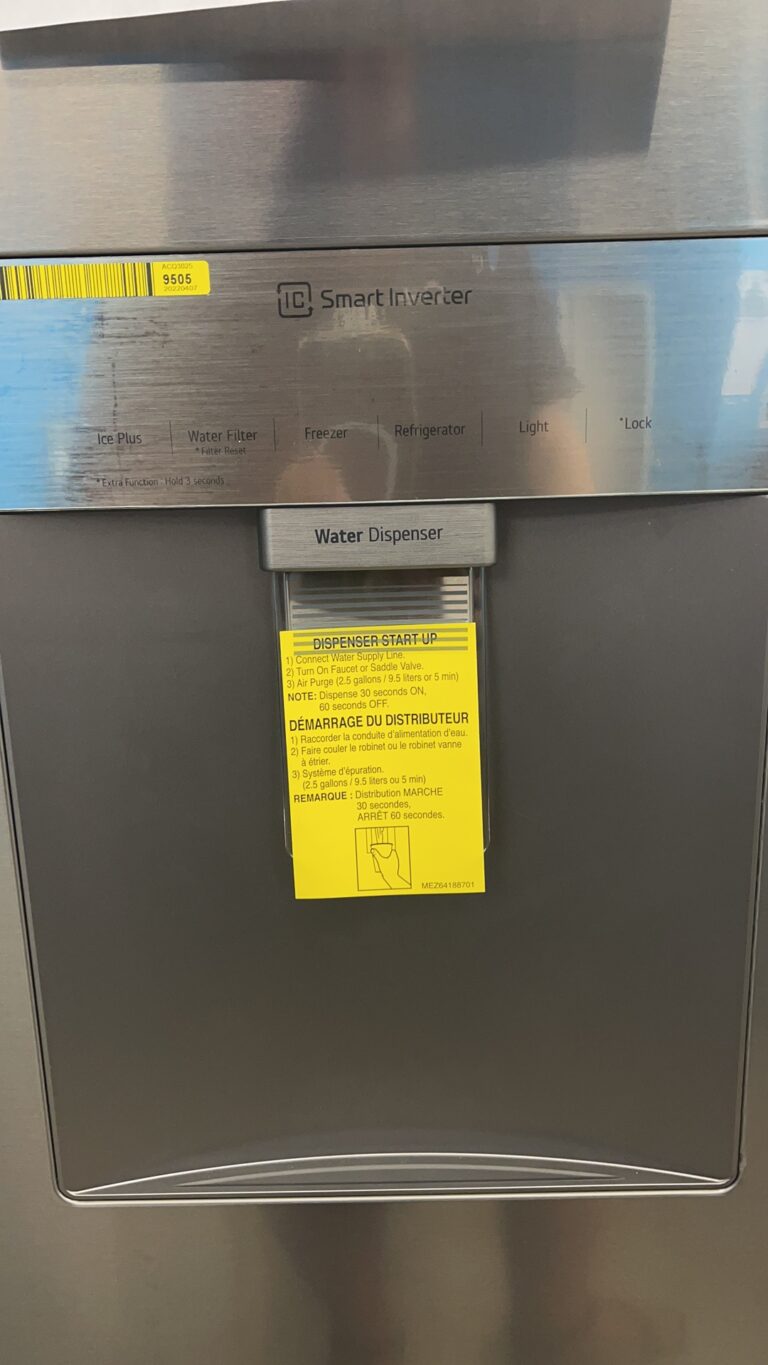 29 cu. ft. French Door Refrigerator with Slim Design Water Dispenser Appliances 4 Less