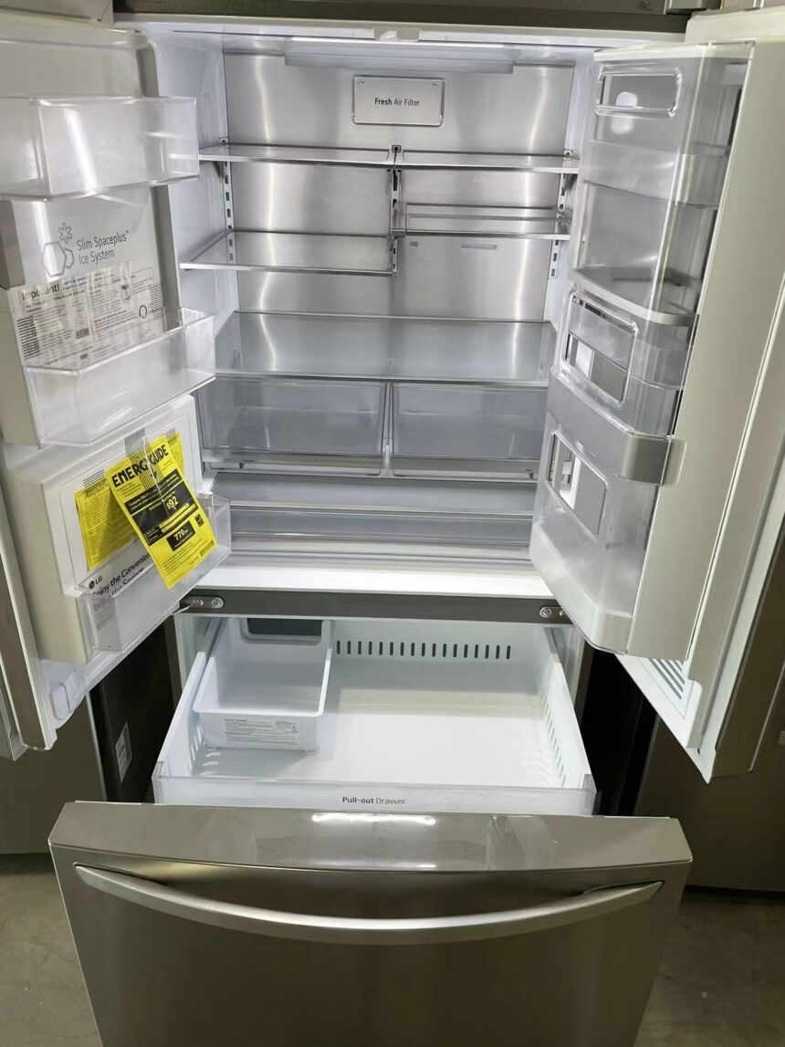30 Inch Refrigerator With Ice And Water In Door 30 cu. ft. Smart wi-fi Enabled InstaView Door-in-Door Refrigerator with